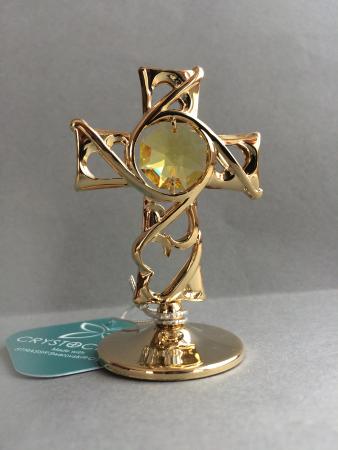 Kreuz Swarovski Cristal-vergoldet (58ZB)